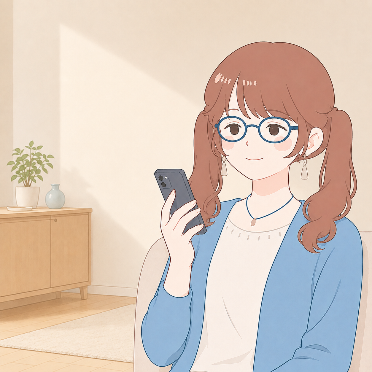 夫への愛情と苛立ちが混ざり、夫に優しくできないことに悩む人のイメージ